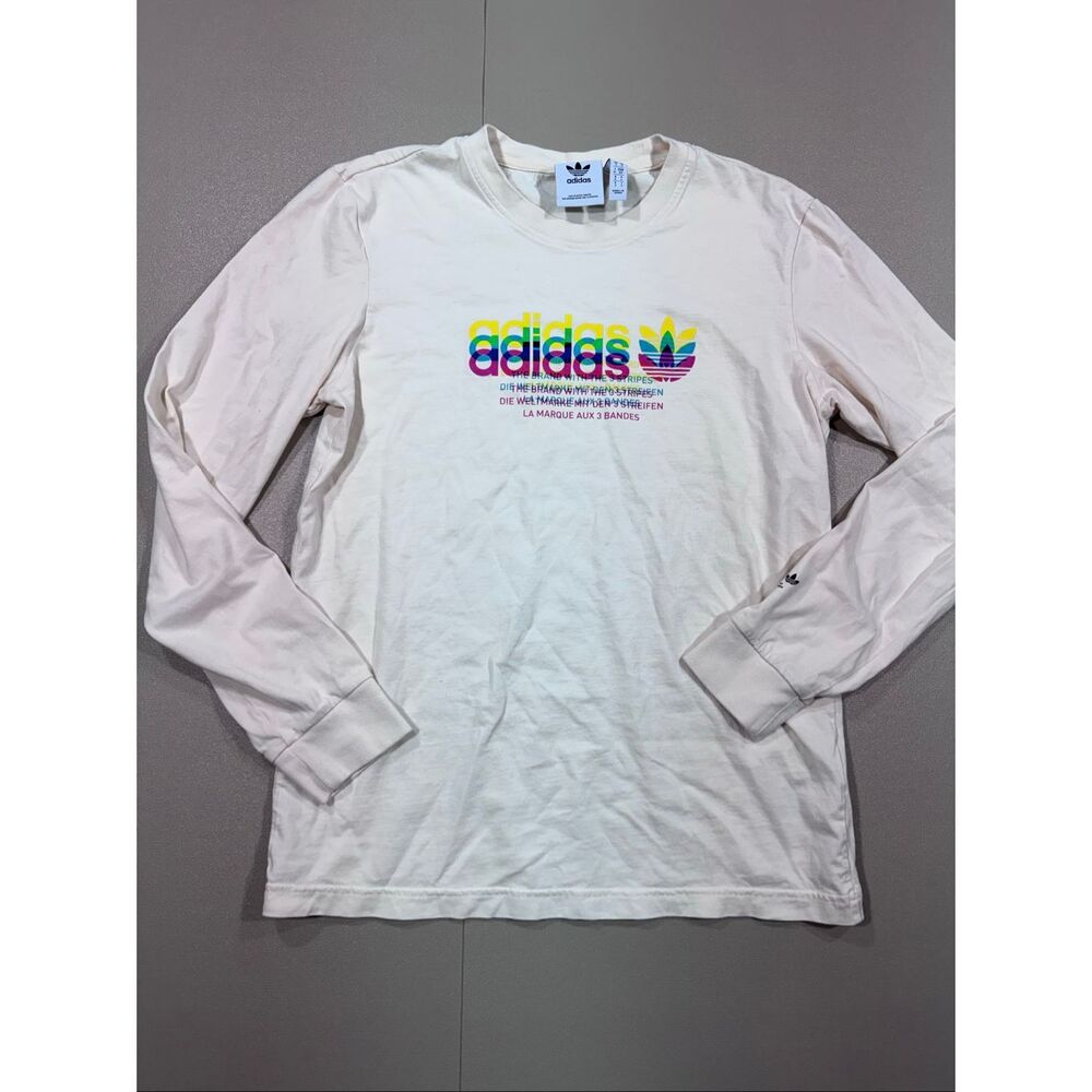 Adidas Hyperreal Colorful Print Long Sleeve Tee
